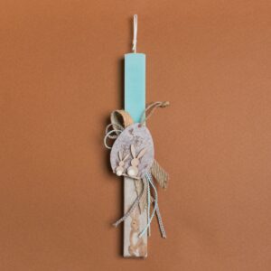 Beauty Home Великденска свещ вераман 33cm филцово яйце в подаръчна опаковка
