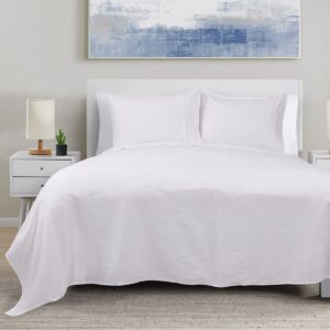 Beauty Home Комплект чаршафи за голяма двойна спалня с ластик 4 Seasons Art 12000 240x270 Бяло