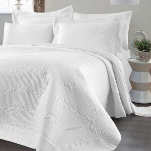 Beauty Home Комплект кувертюра супер двойна Emelia Art 12505 230x250 Бял