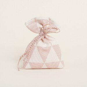 Beauty Home ТОРБИЧКА 12 x 17 cm ЖАКАРД ТРИЪГЪЛЕН РЕТРО С ЛУРЕКС ГНИЛА ЯБЪЛКА