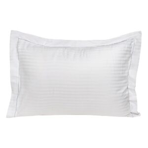 Beauty Home Чифт калъфки за възглавници плоски Oxford Dobby Cotton Rich Blend Art 1381 53x73+5 Бяло