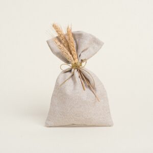 Beauty Home Бежова текстилна торбичка 12 x 17 cm