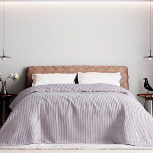 Beauty Home Пике супер двойна waffle Art 1990 Lilac 230x240 Лилаво