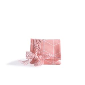 Beauty Home Торбичка Геометрични ромбове Сьомга 12 x 17 cm