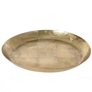 Beauty Home Метален Златен Поднос 30 x 3cm