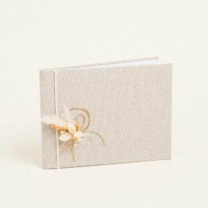 Beauty Home Книга за пожелания бежов златен LUREX