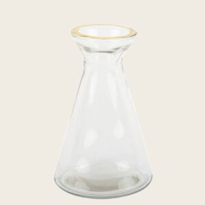 Beauty Home Коничен буркан със златно устие 11×6,8cm