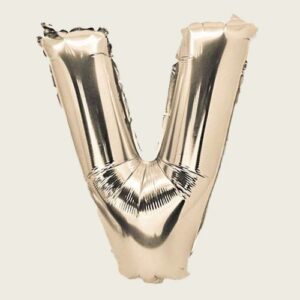 Beauty Home БАЛОН БУКВА “V” 36cm-ЗЛАТЕН