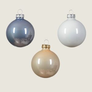 Beauty Home СТЪКЛЕНИ ТОПКИ 3 ЦВЯТА 6 cm КОМПЛЕКТ 20 БР.