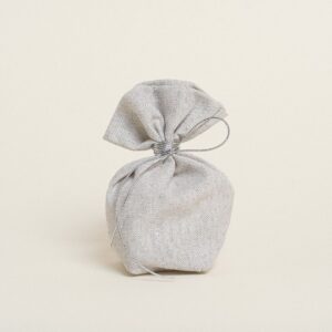 Beauty Home Торбичка с основа 8 x 12 cm сив сребрист LUREX