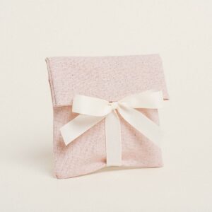 Beauty Home Торбичка с панделка 12 x 17 cm розово злато LUREX