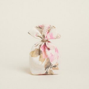 Beauty Home Торбичка с основа 8 x 12 cm Класически флорален Екрю