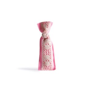 Beauty Home Торбичка с дантела 6 x 19 cm розов