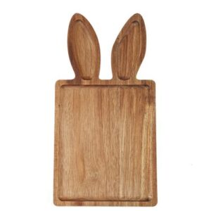 Beauty Home Дървен поднос Зайче 38 x 20 x 1,5 CM