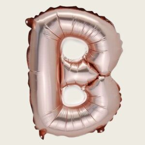 Beauty Home Балон Буква “B” Розово злато 36cm