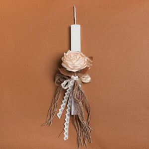 Beauty Home Свещ 33cm Роза Екрю В подаръчна опаковка
