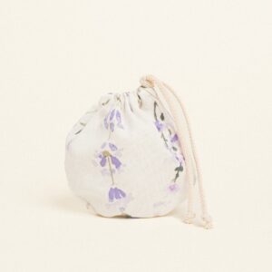 Beauty Home Торбичка Овална с връзка 13 x 14 cm Лавандула Акварелен вид