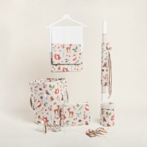 Beauty Home КОМПЛЕКТ ЗА КРЪЩЕНЕ ГОРСКИ ДЪРВЕНИ ЖИВОТНИ