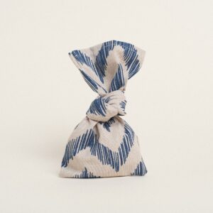 Beauty Home Продълговат Голям 12 x 38 cm Син Зигзаг