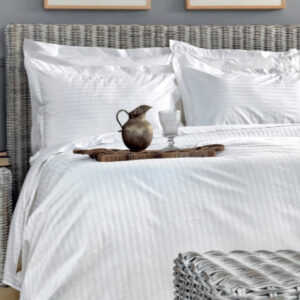 Чаршаф White Comfort 300TC 170x270 WHITE STRIPES