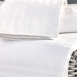 Чаршаф White Comfort 240TC 170x270 WHITE STRIPES