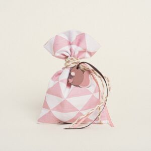Beauty Home Торбичка 12 x 17 cm Триъгълничета Поплин Пепел от рози
