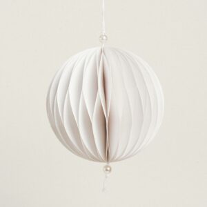 Beauty Home ХАРТИЕНА ТОПКА БЯЛА 15 cm