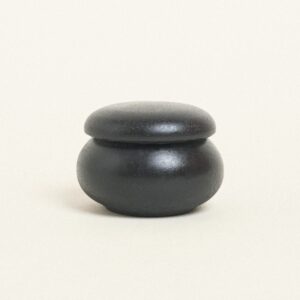Beauty Home керамична кутия за бижута макарон 6,5 x 5 cm черен