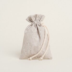 Beauty Home Торбичка с връзка 12 x 17 cm Котва Райе Бежово