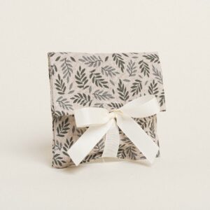 Beauty Home ТОРБИЧКА С ПАНДЕЛКА 12 x 17 cm МАЛКИ ЗЕЛЕНИ ЛИСТА