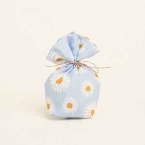 Beauty Home Торбичка с основа 8 x 12 cm Поплин Маргаритки Светлосин фон