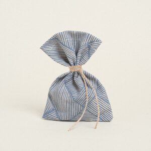 Beauty Home Торбичка 12 x 17 cm Диагонални линии Син