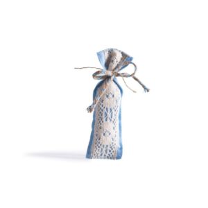 Beauty Home Торбичка с дантела 6 x 19 cm Светлосиньо-Екрю