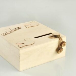 Beauty Home Дървена кутия за пожелания “WISHES”