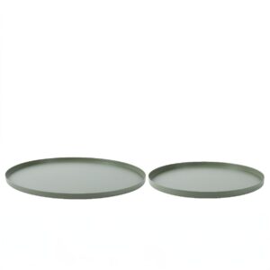 Beauty Home Метални подноси Каки Комплект 2 бр. 35cm x 1.5cm