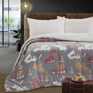 Beauty Home Олекотена завивка единична фосфоресцираща Glow Art 6269 160x220 Сив