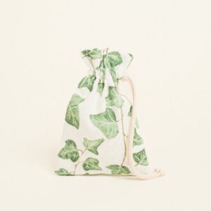 Beauty Home Торбичка с връзка 12 x 17 cm Бръшлян с акварелен вид