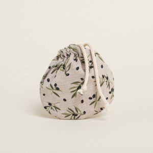 Beauty Home Торбичка Овална с връзка 13 x 14 cm Малки маслини