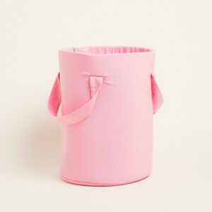 Beauty Home ЦИЛИНДРИЧНА ЧАНТА 43 x 30 cm ЕДНОЦВЕТЕН PREMIUM РОЗОВ