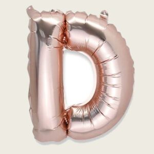Beauty Home БАЛОН БУКВА “D” РОЗОВО ЗЛАТО 36cm