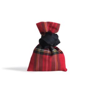 Beauty Home Текстилна торбичка каре червена 12 x 17 cm