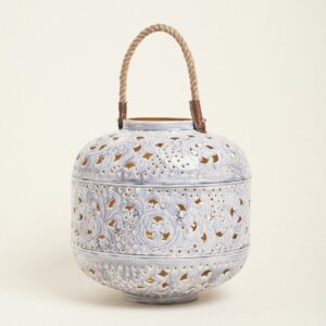 Beauty Home МЕТАЛЕН ФЕНЕР СИВ 30 x 28 cm