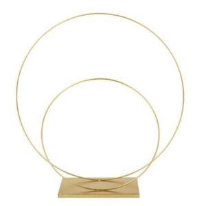 Beauty Home Двоен метален златен кръг 40,5 cm, Ø 38,5 cm Ø 26 cm