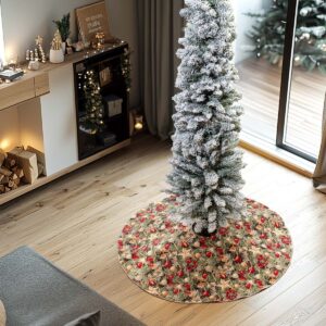 Beauty Home Пола за елха 90 CM Плат HAPPY HOLIDAY