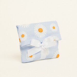 Beauty Home Торбичка с панделка 12 x 17 cm Поплин Маргаритки Светлосин фон