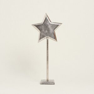 Beauty Home МЕТАЛНА ЗВЕЗДА СРЕБЪРНА 55 cm