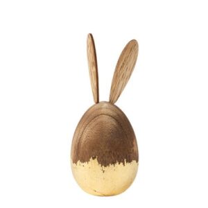 Beauty Home Декоративно Дървено Яйце С Уши 15 x 6,5 CM
