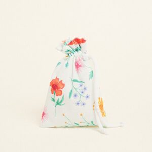 Beauty Home Торбичка с връзка 12 x 17 cm поплин цветя