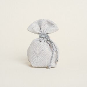 Beauty Home Торбичка с основа 8 x 12 cm Жакард Лист Ретро LUREX Сребро