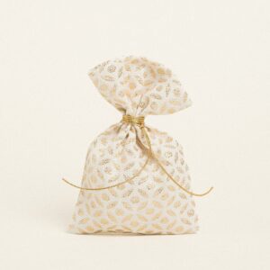 Beauty Home ТОРБИЧКА 12 x 17 cm ЖАКАРД ЕКРЮ- ЗЛАТИСТО